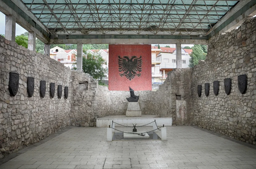Historic Skanderbeg Memorial in Lezhë, Albania